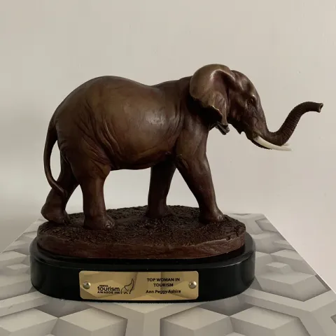 Bronze elephant trophy, Kenya Tourism Awards 2025
